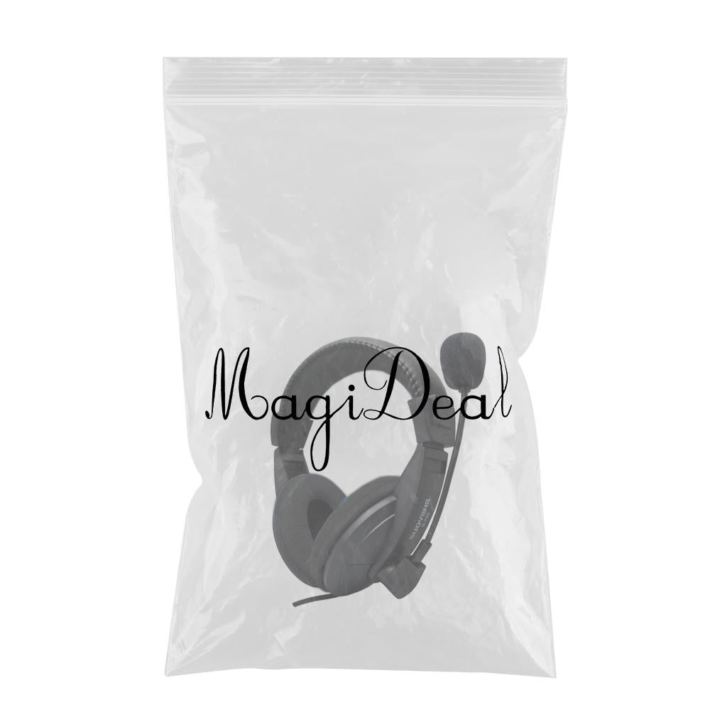 Over-Ear Gaming Headphone with Mic 3.5mm Bass Surround for Laptop Black