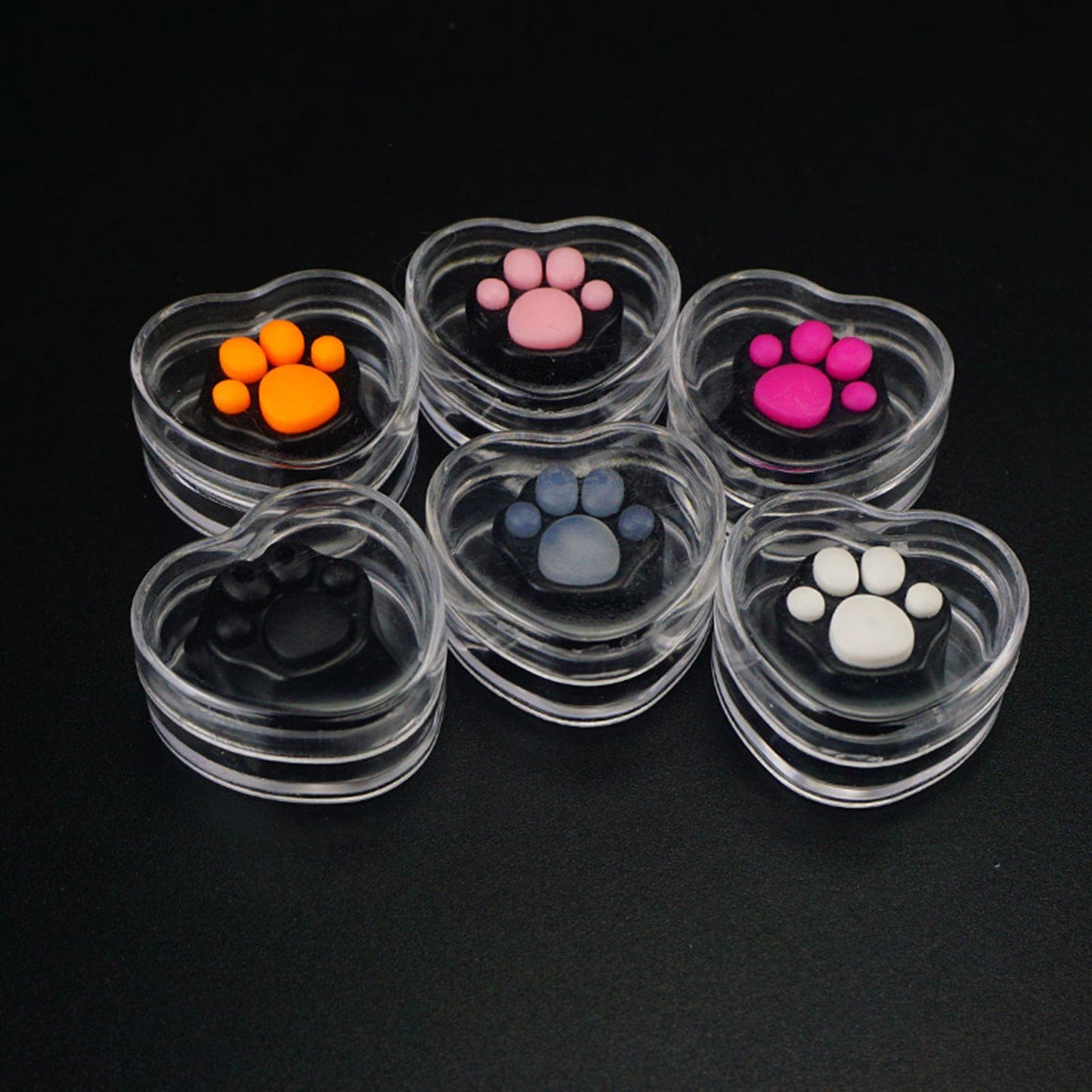 Cat Paw Keycaps Cat Claw Keycap for Keyset Creative Gaming Black Pink