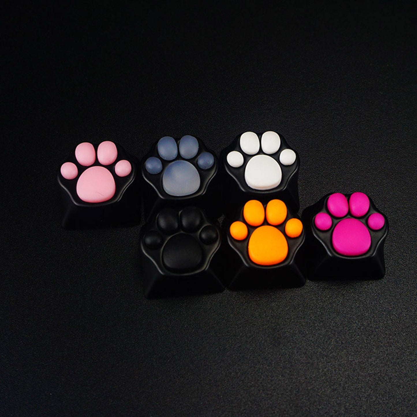 Cat Paw Keycaps Cat Claw Keycap for Keyset Creative Gaming Black Pink