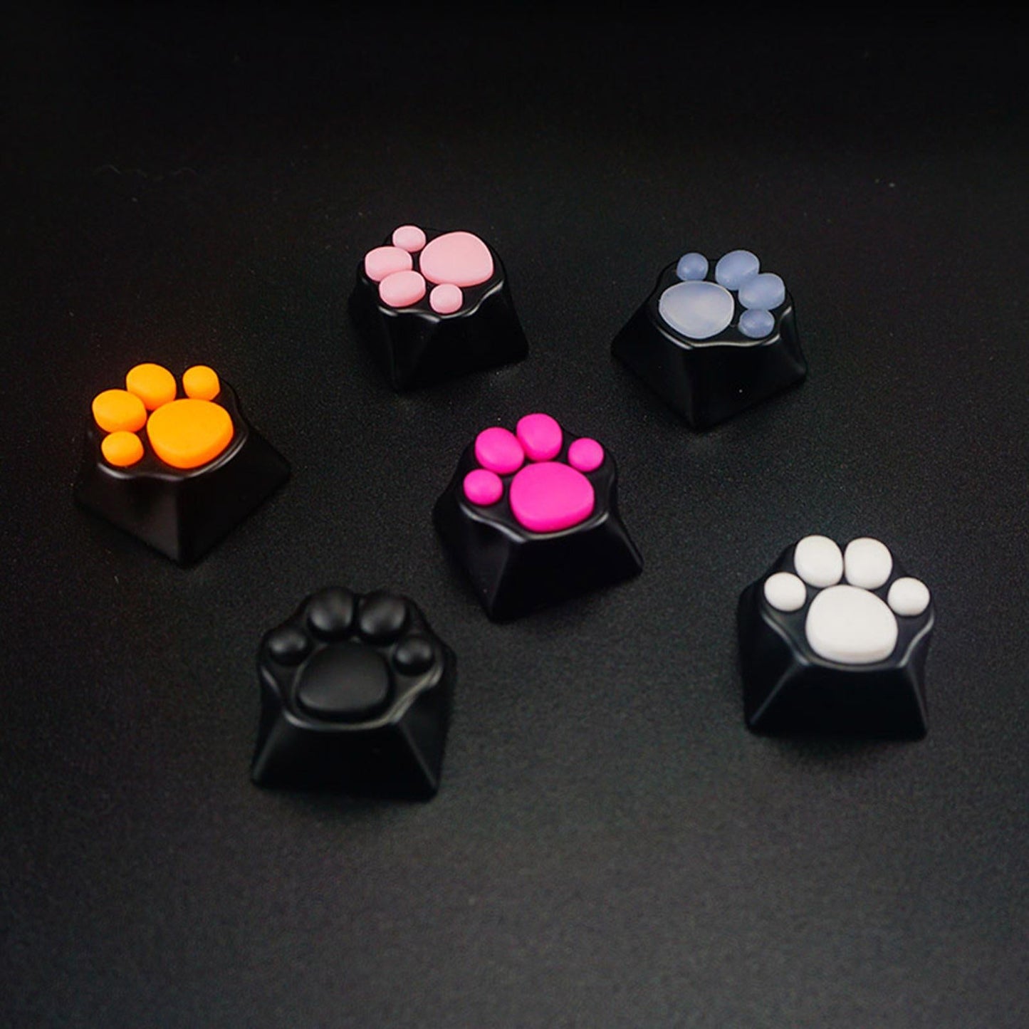 Cat Paw Keycaps Cat Claw Keycap for Keyset Creative Gaming Black Pink