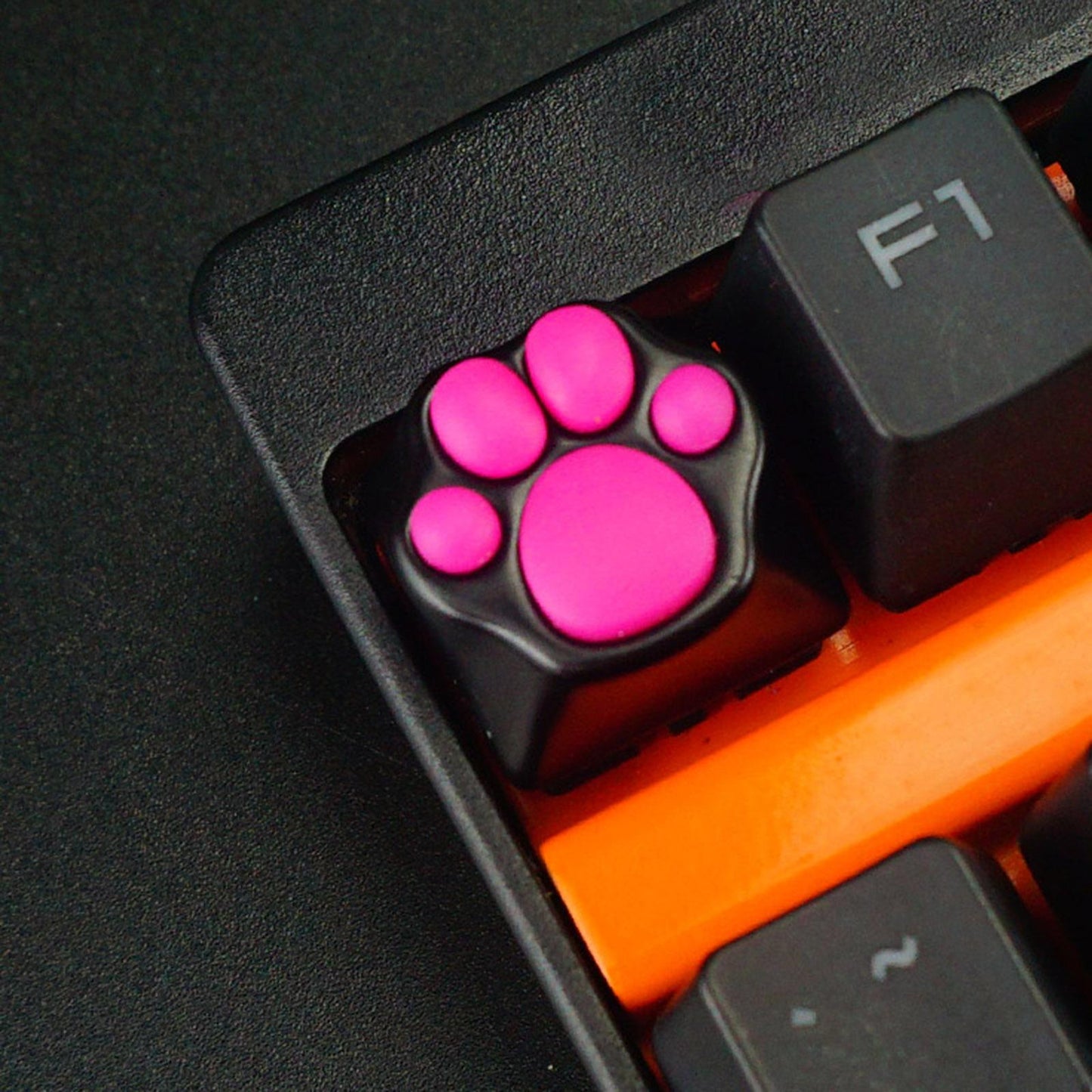Cat Paw Keycaps Cat Claw Keycap for Keyset Creative Gaming Black Red