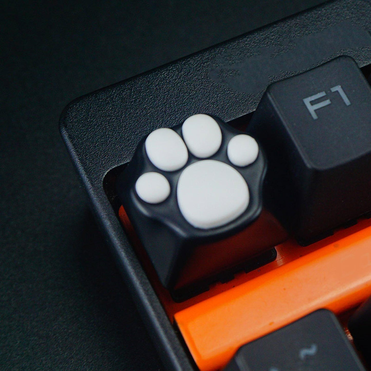 Cat Paw Keycaps Cat Claw Keycap for Keyset Creative Gaming Black White