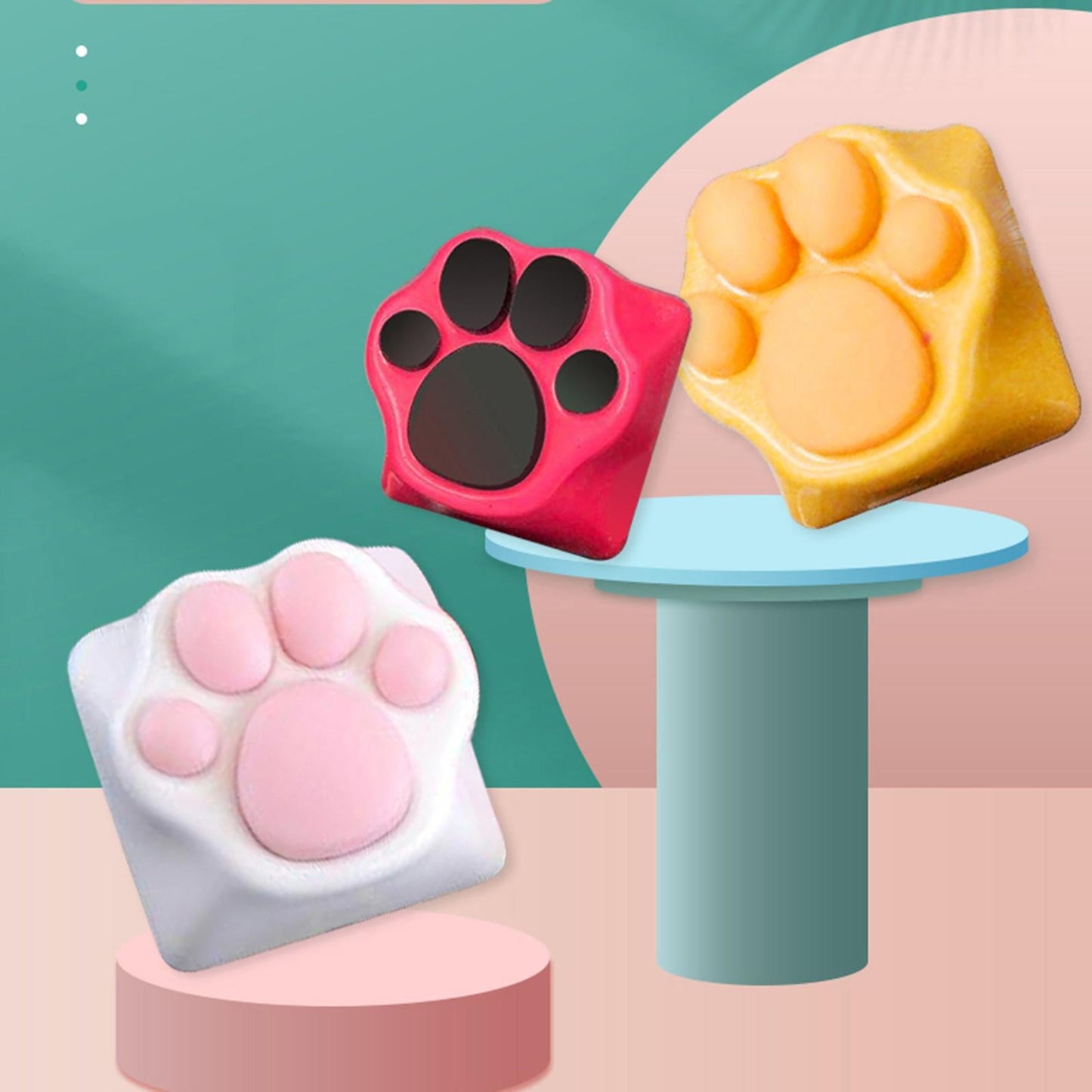 Keycaps Machinery for Keyset Game Players Lovely Pattern Gaming Keyboard Orange Clear