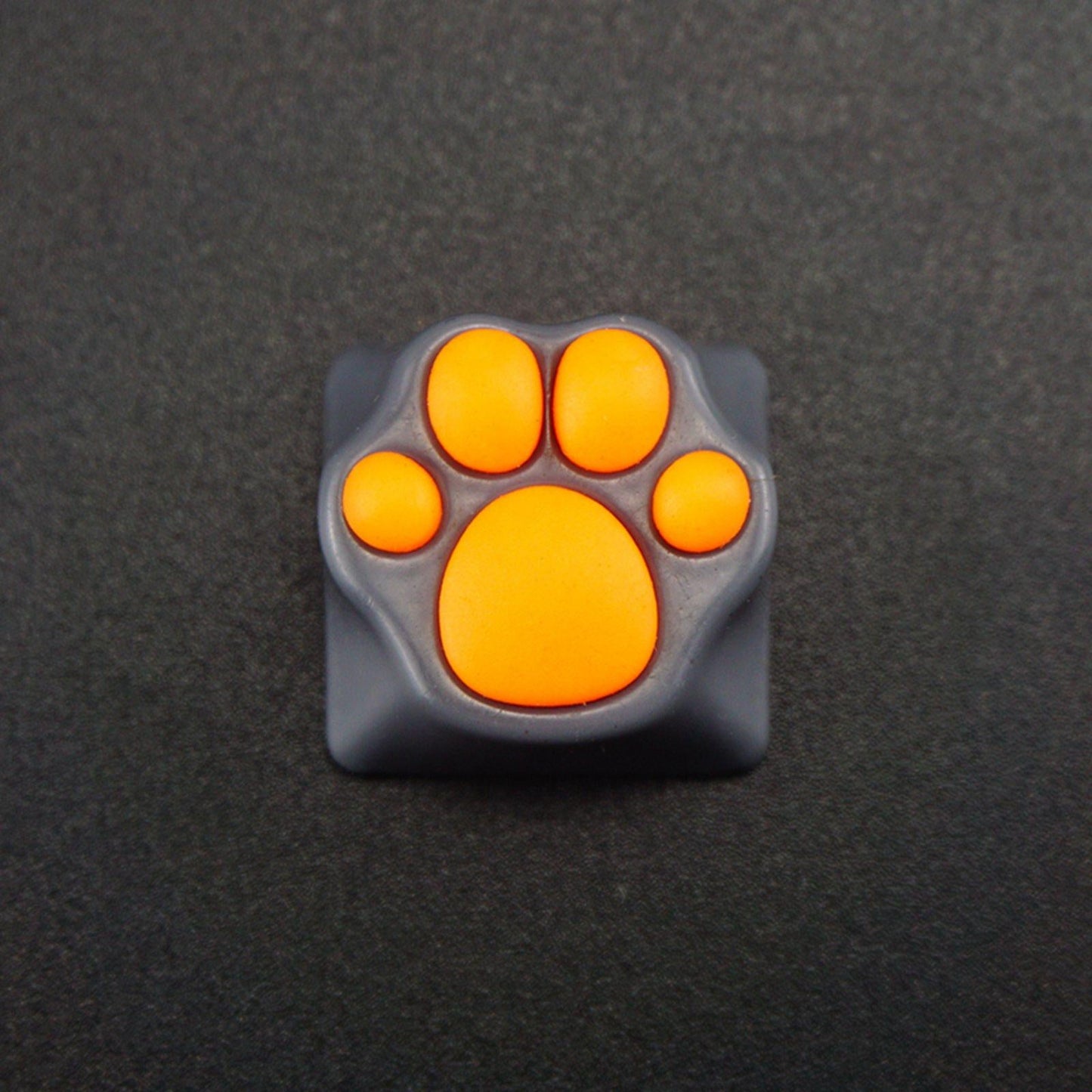 Keycaps Machinery for Keyset Game Players Lovely Pattern Gaming Keyboard Grey Orange