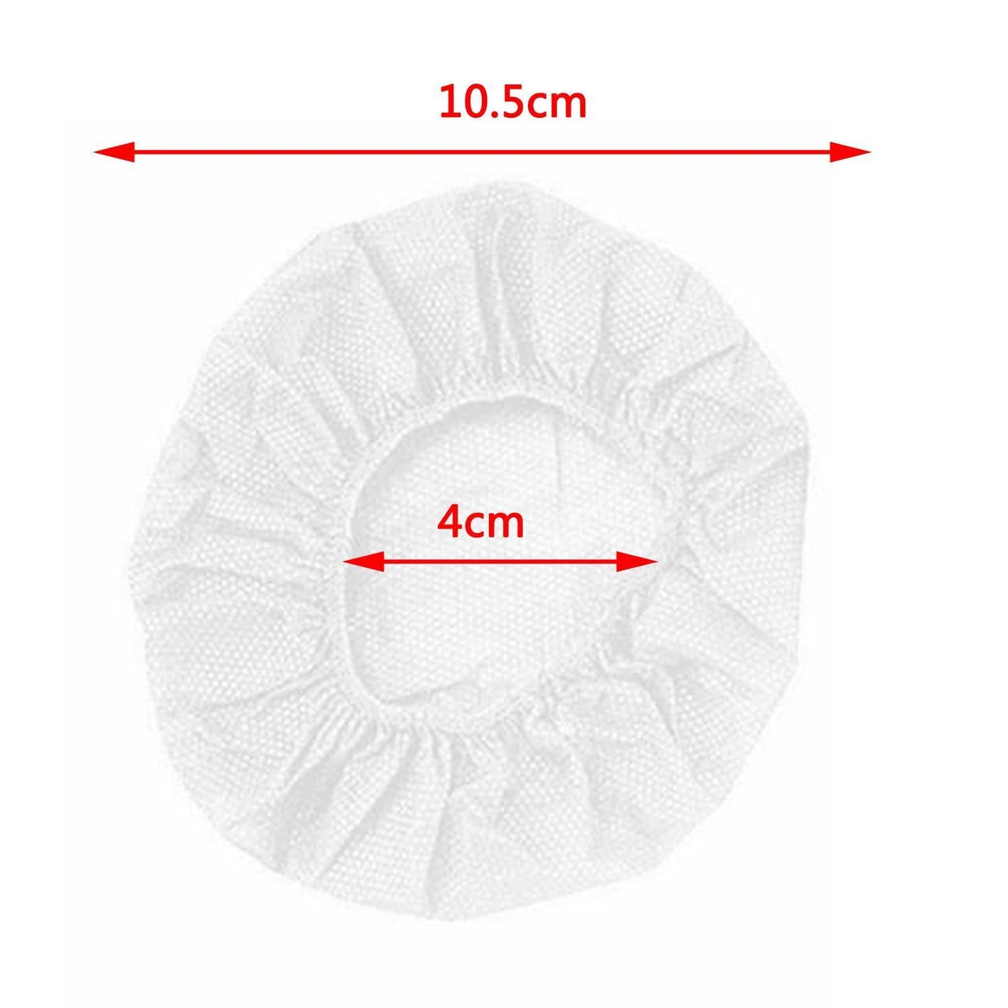 200pcs Headphone Headset Cotton Ear Pads Cover Cushion Dustproof 80-125mm White M