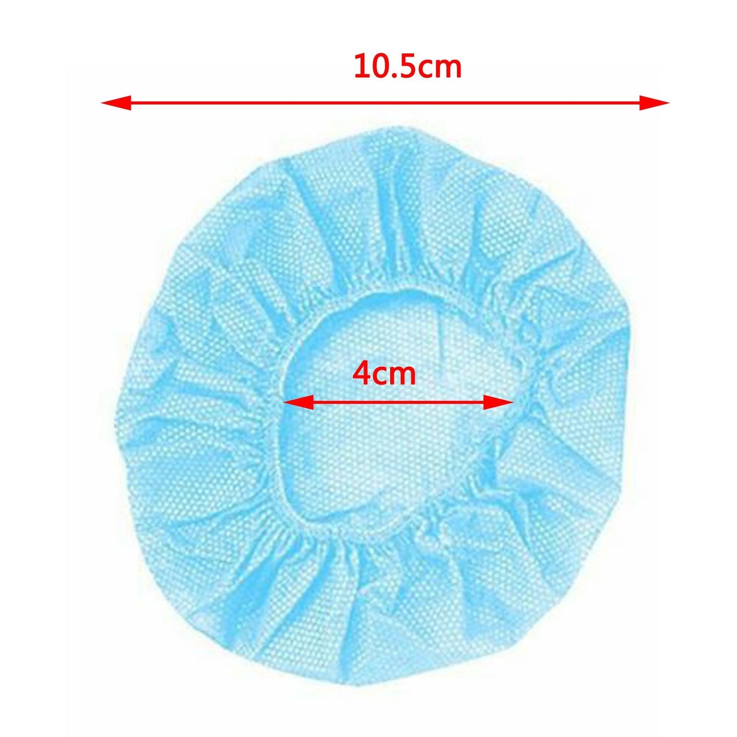 200pcs Headphone Headset Cotton Ear Pads Cover Cushion Dustproof 80-125mm Blue M