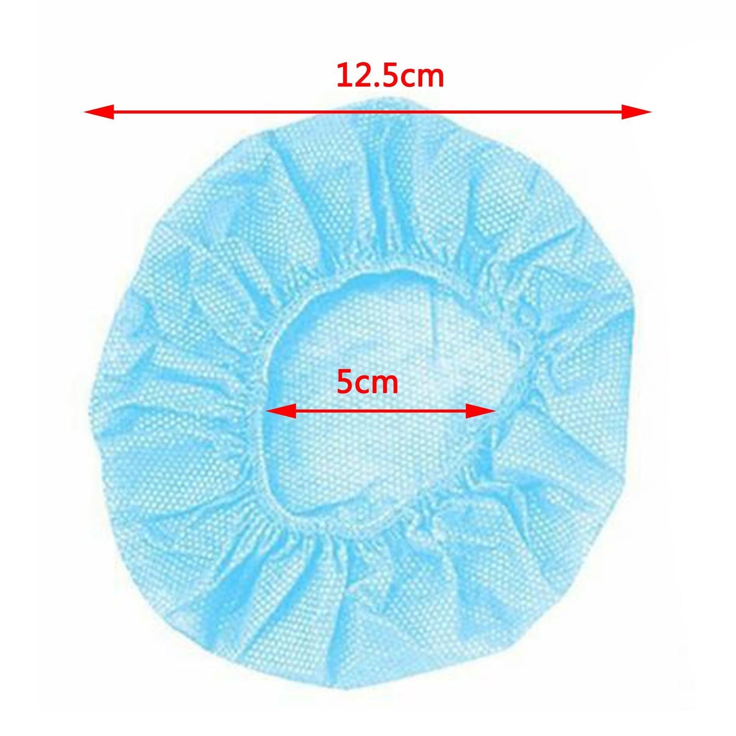 200pcs Headphone Headset Cotton Ear Pads Cover Cushion Dustproof 80-125mm Blue L