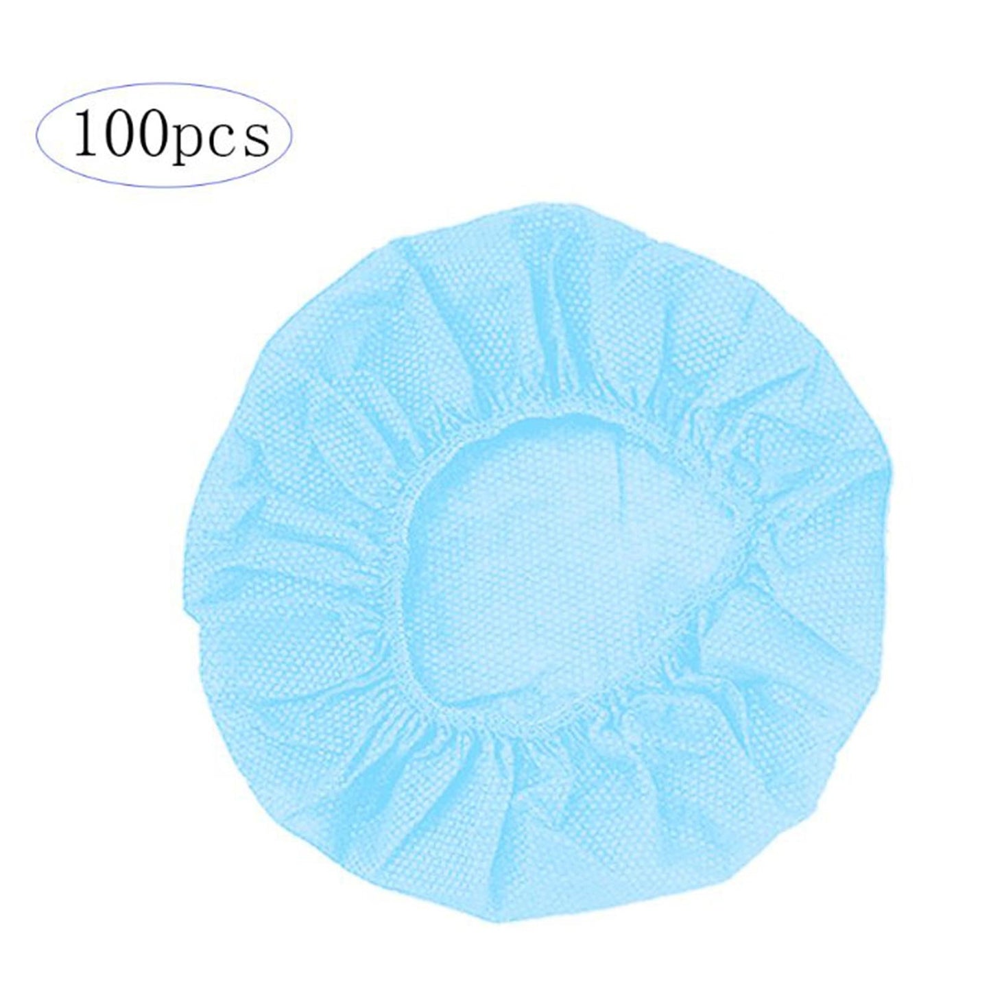 200pcs Headphone Headset Cotton Ear Pads Cover Cushion Dustproof 80-125mm Blue L