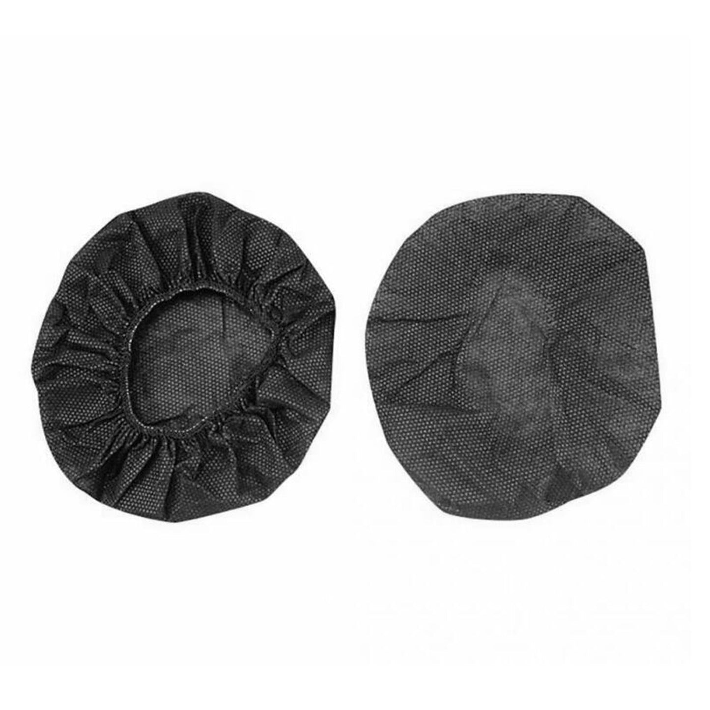 200pcs Headphone Headset Cotton Ear Pads Cover Cushion Dustproof 80-125mm Black L