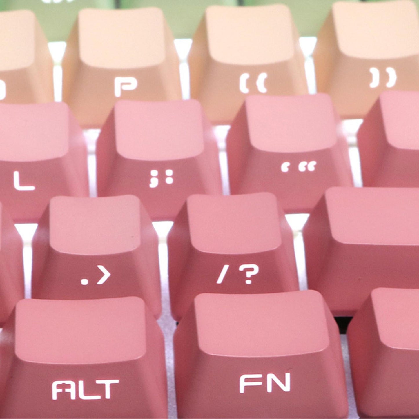 DIY PBT 104 Keys Keycaps for 68 Mechanical Keyboard Exquisite front printed