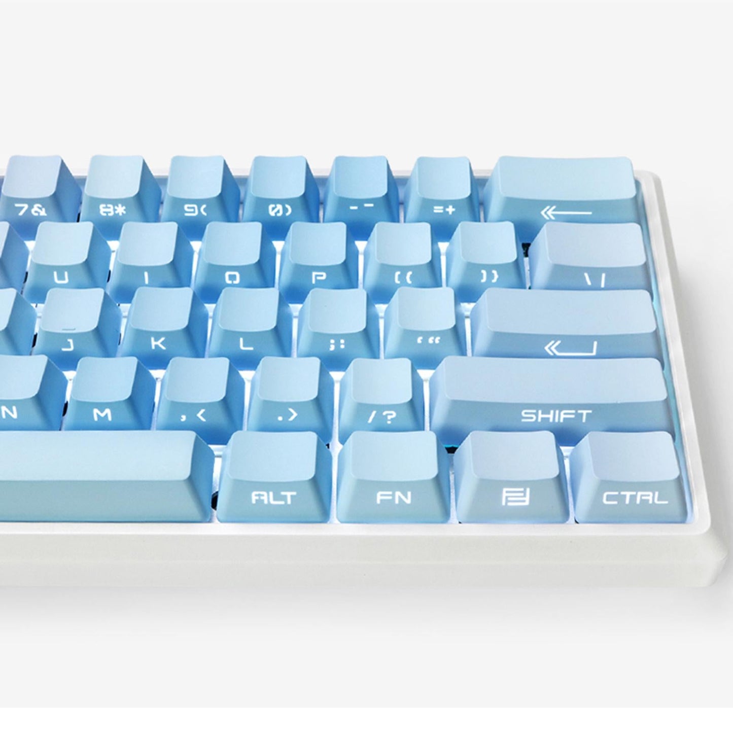 104 Keys PBT Sunset Gradient Backlit Keycaps OEM Profile DIY Accessories