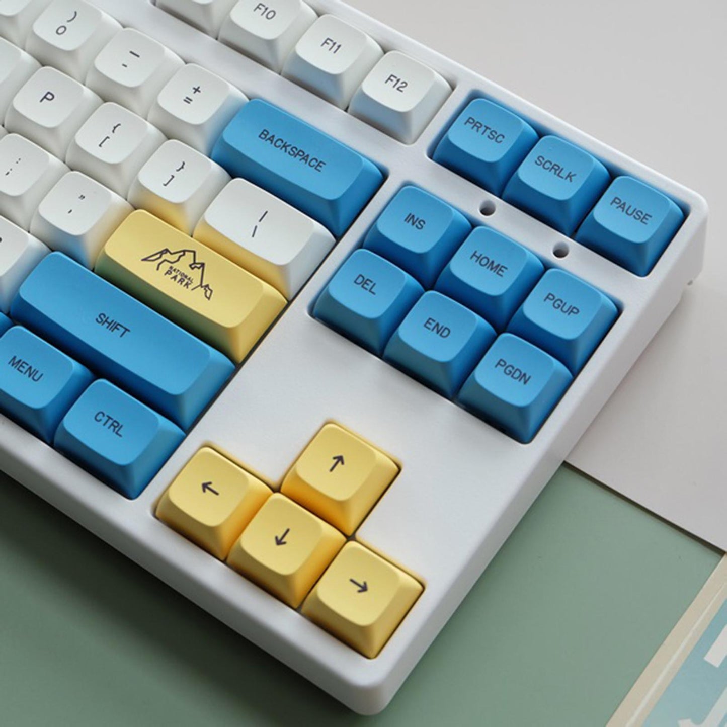 DIY PBT 132 Keys Keycaps Cover for 61 64 72 Mechanical Keyboard Durable