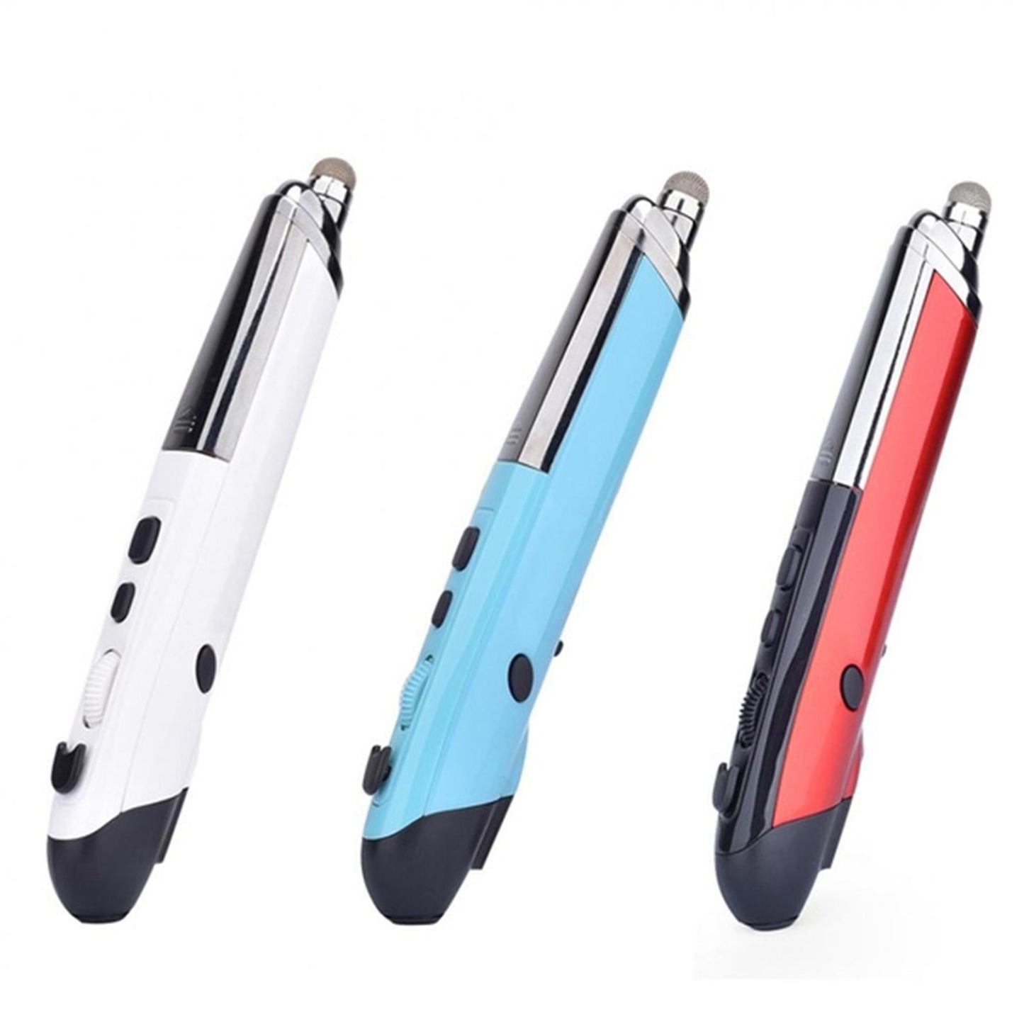 2.4G Wireless Optical USB Touch-Pen Mouse 1600DPI Pocket Mouse Pen black