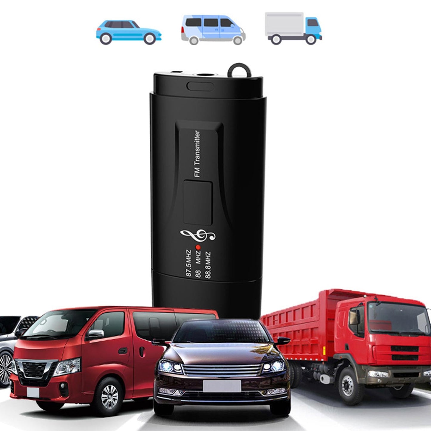 Bluetooth 5.0 2-in-1 FM Transmitter Wireless For TV Home Sound System Car PC