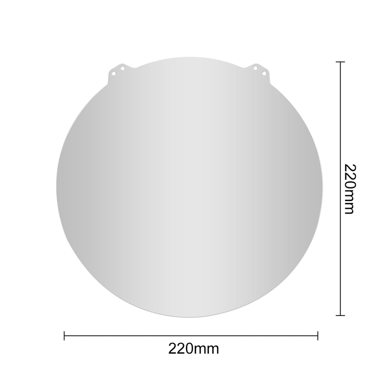 Round Spring Steel Build Plate Fit for Flsn QQ-S Kit Parts Diameter 220mm