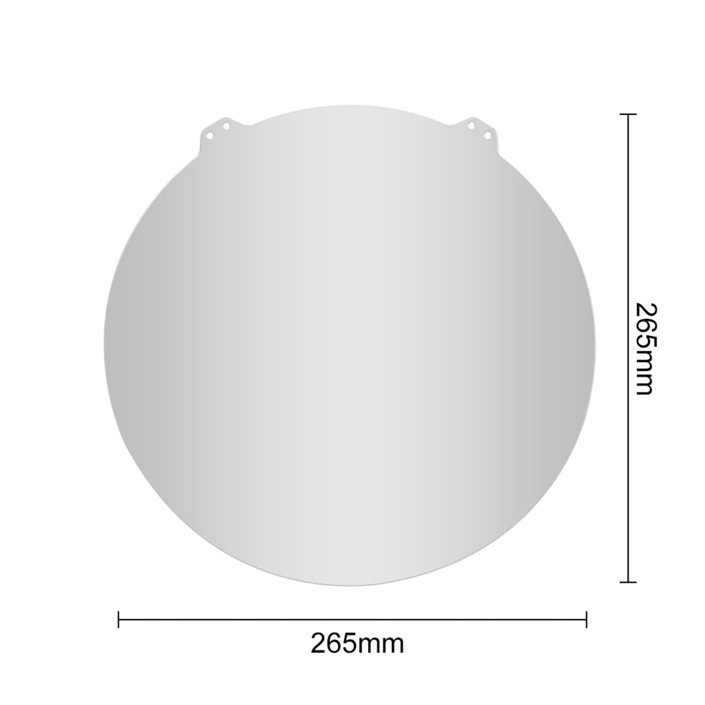 Round Spring Steel Build Plate Fit for Flsn QQ-S Kit Parts Diameter265mm