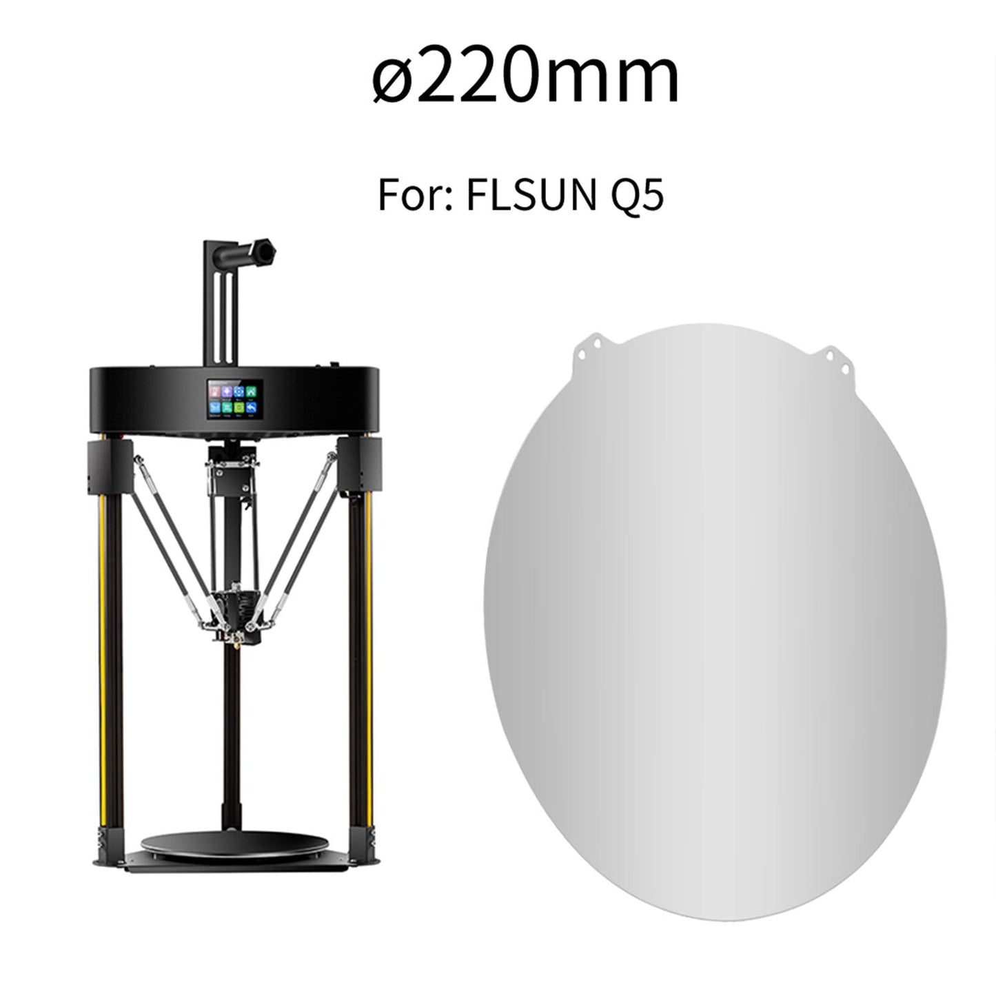 Round Spring Steel Build Plate Fit for Flsn QQ-S Kit Parts Diameter265mm