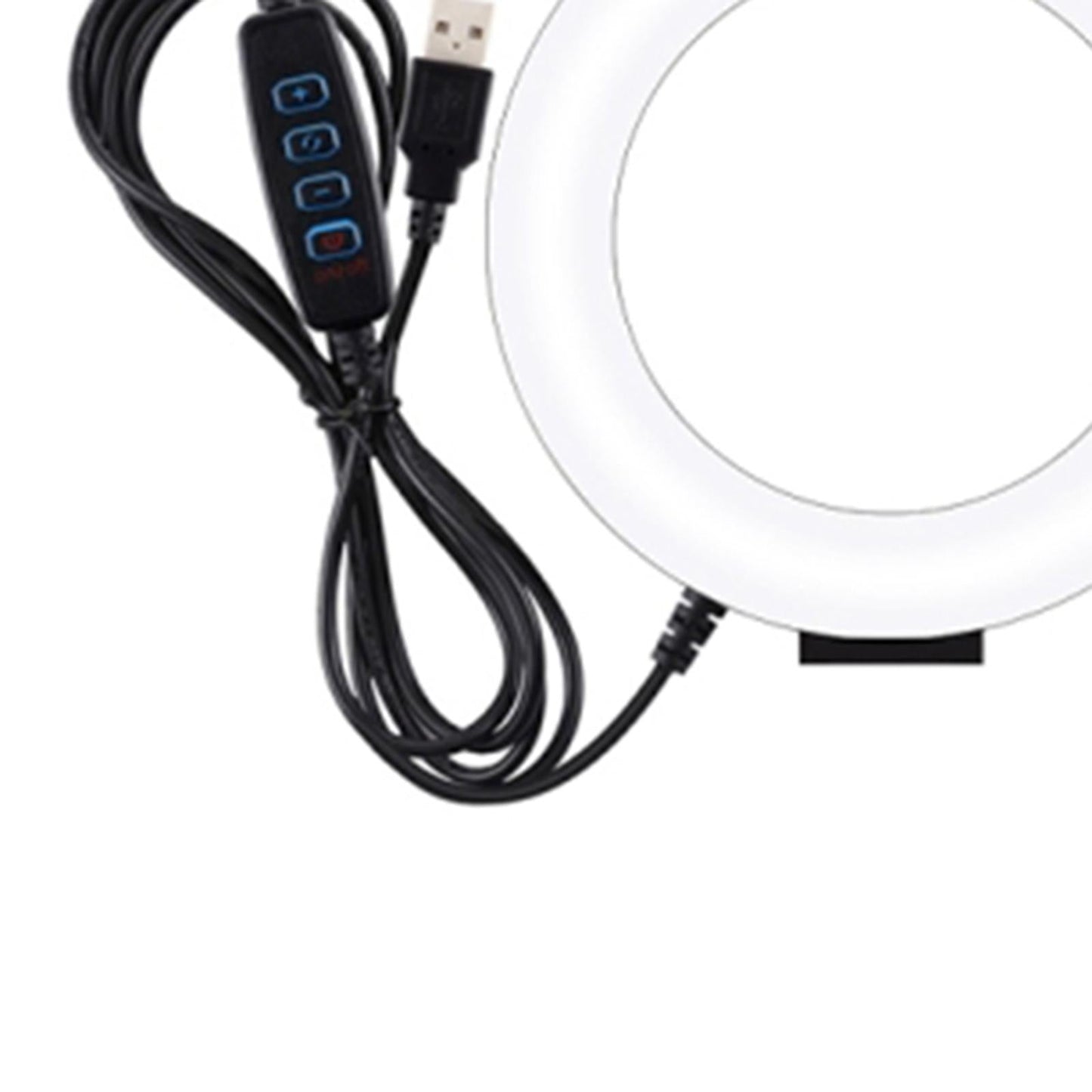 LED Ring Light Clip On Video Conference Lighting Kit USB Powered Stable 16cm