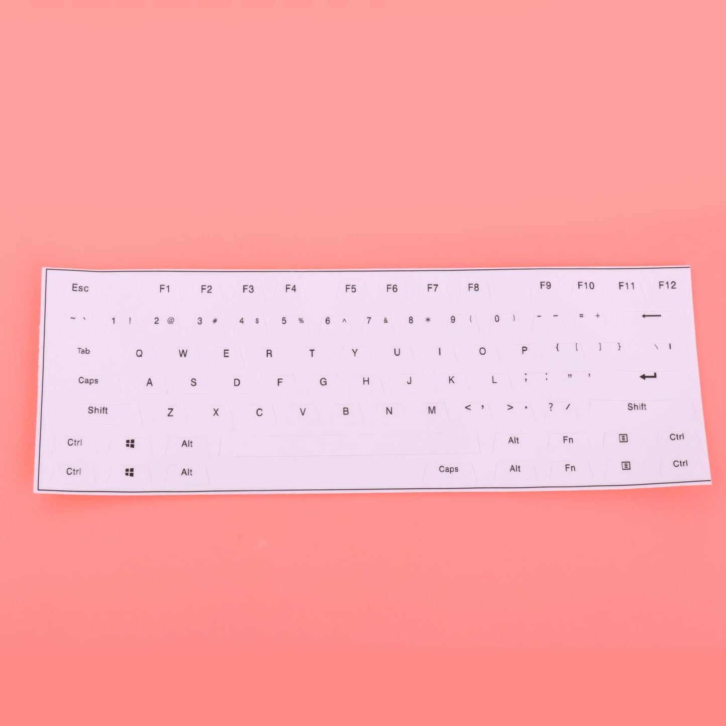 Universal Keyboard Side Stickers for Mechanical Keycaps white black