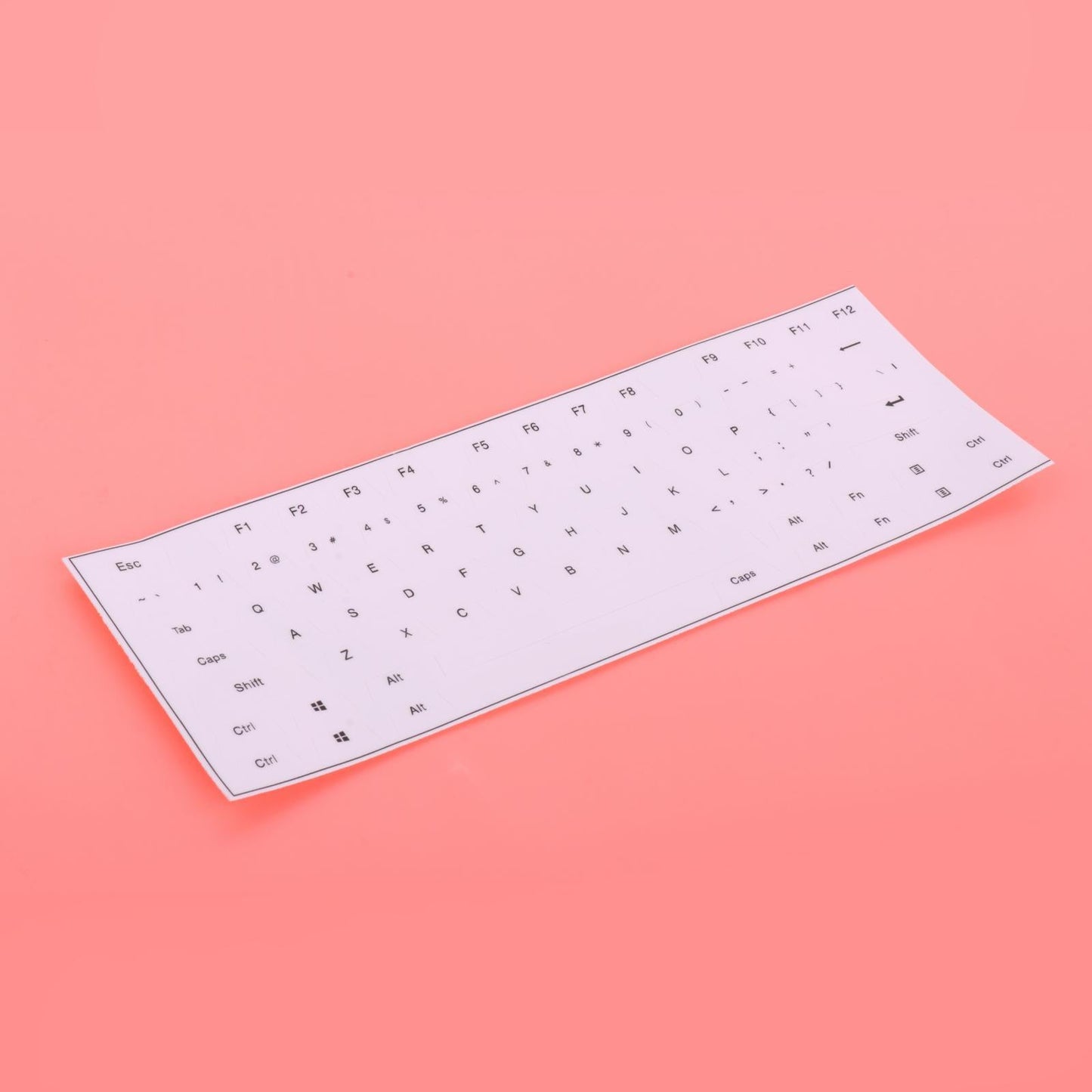 Universal Keyboard Side Stickers for Mechanical Keycaps white black