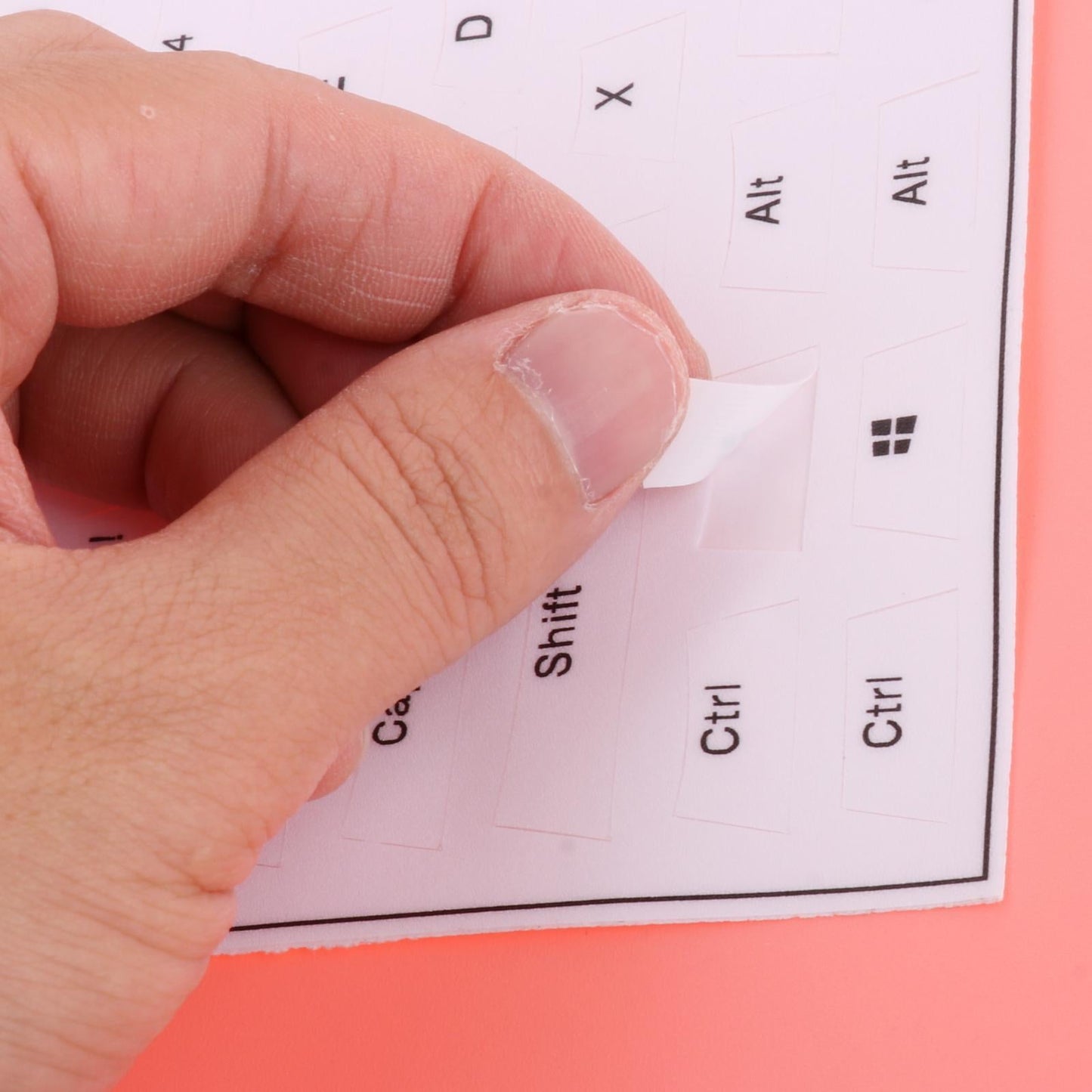 Universal Keyboard Side Stickers for Mechanical Keycaps white black