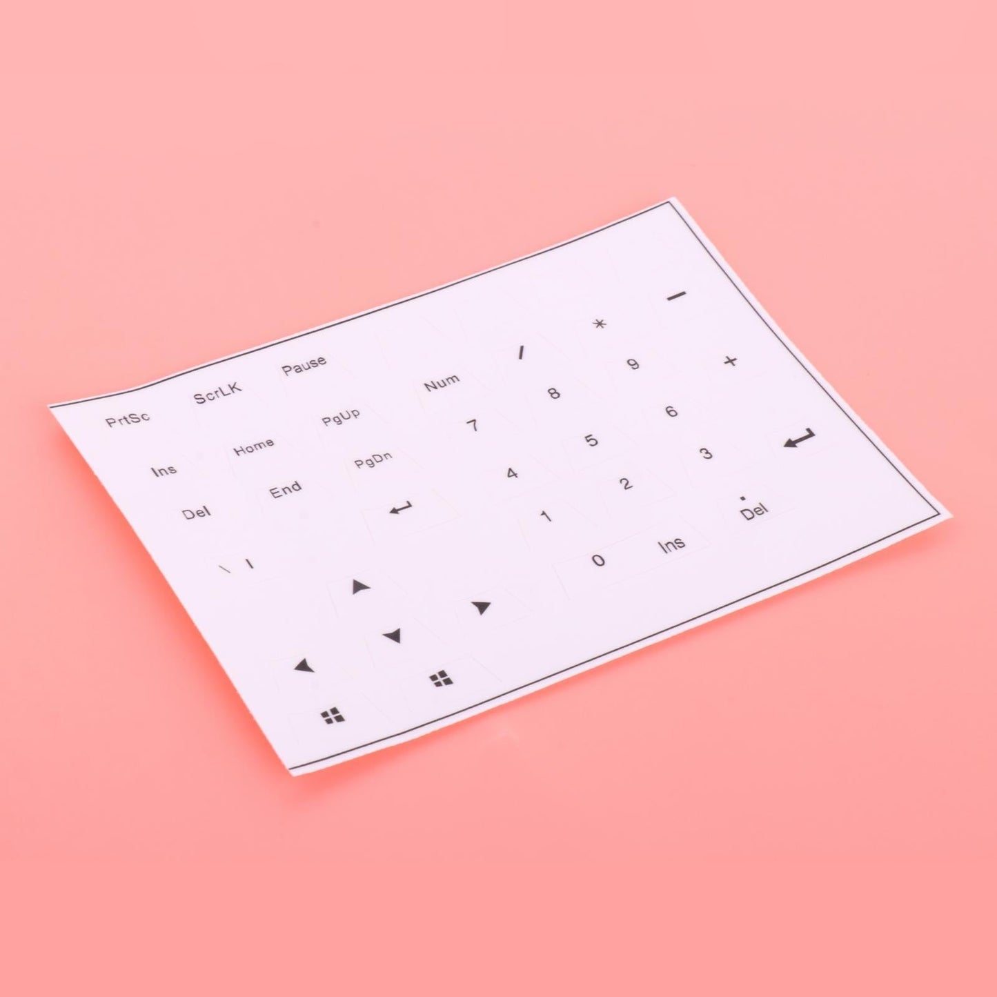 Universal Keyboard Side Stickers for Mechanical Keycaps white black