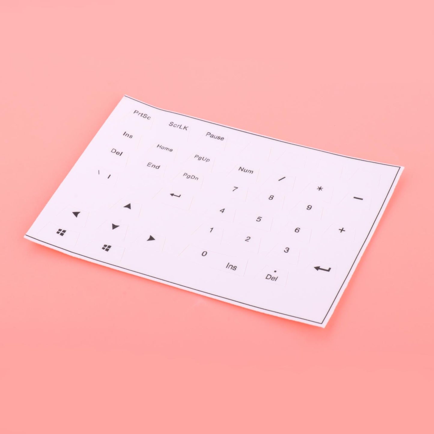 Universal Keyboard Side Stickers for Mechanical Keycaps white black