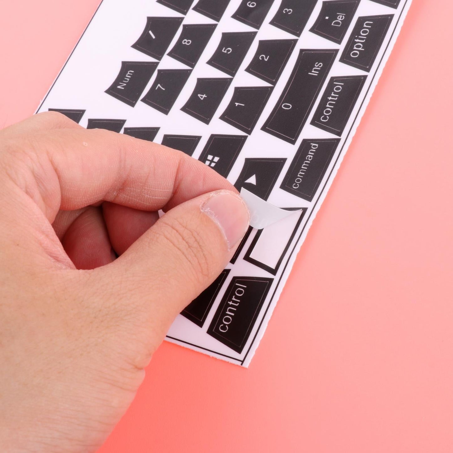 Universal Keyboard Side Stickers for Mechanical Keycaps black white