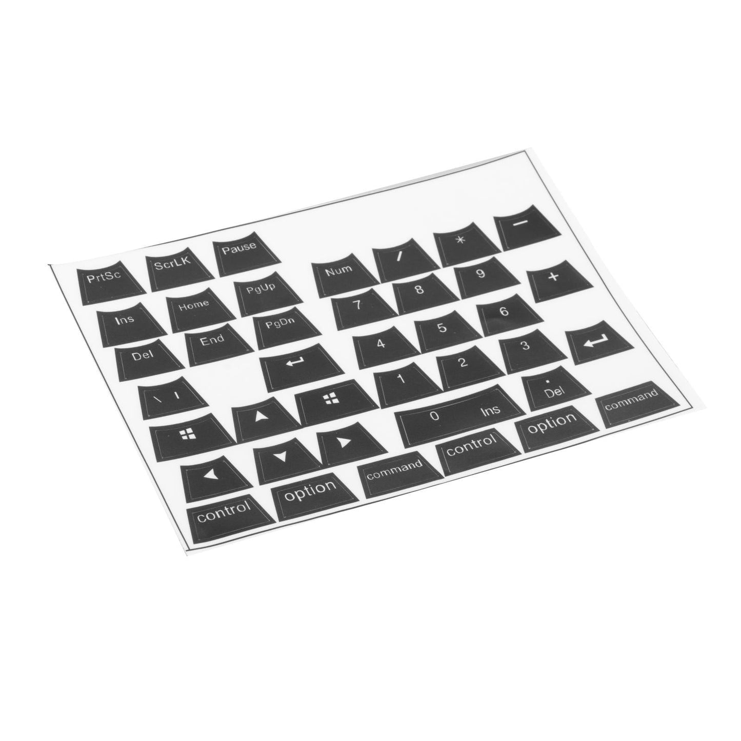 Universal Keyboard Side Stickers for Mechanical Keycaps black white