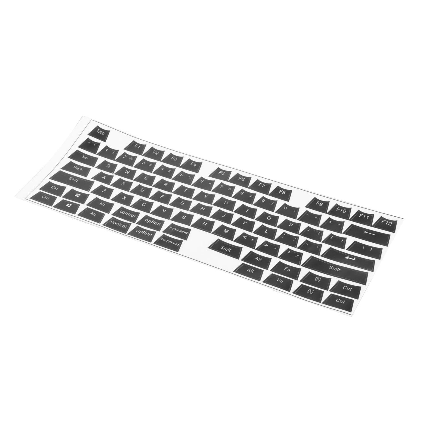 Universal Keyboard Side Stickers for Mechanical Keycaps black white
