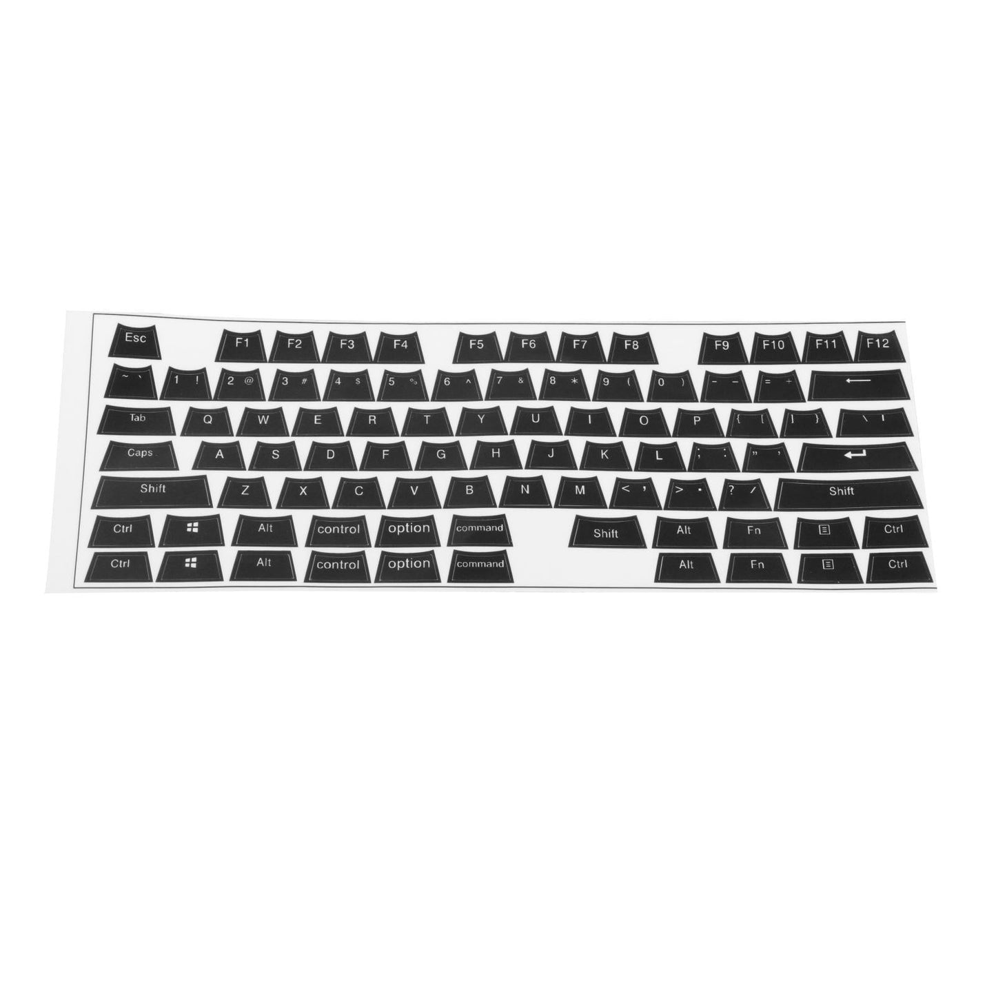 Universal Keyboard Side Stickers for Mechanical Keycaps black white