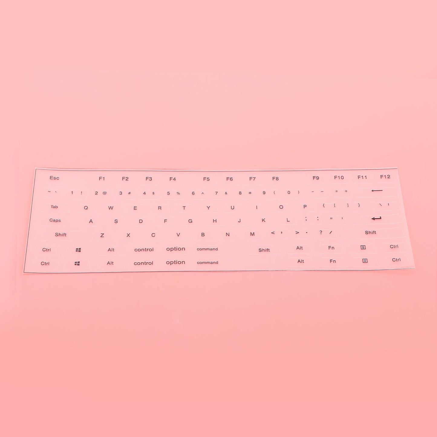 Universal Keyboard Side Stickers for Mechanical Keycaps clear black
