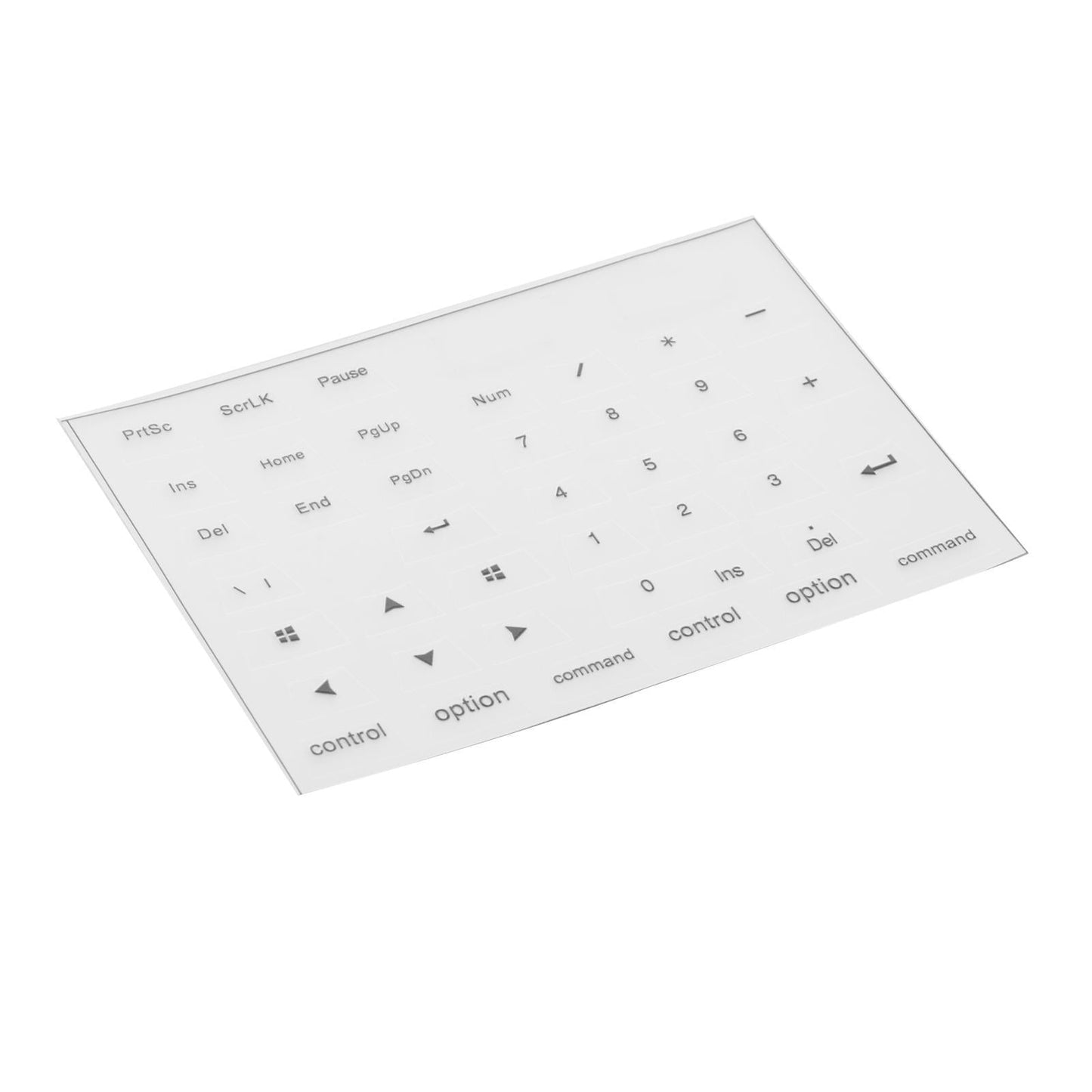 Universal Keyboard Side Stickers for Mechanical Keycaps clear black