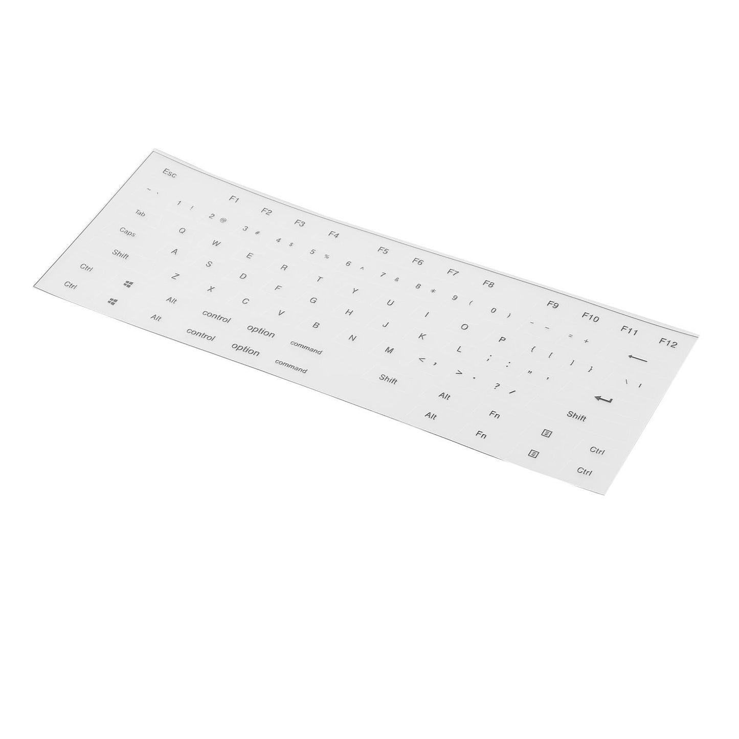 Universal Keyboard Side Stickers for Mechanical Keycaps clear black