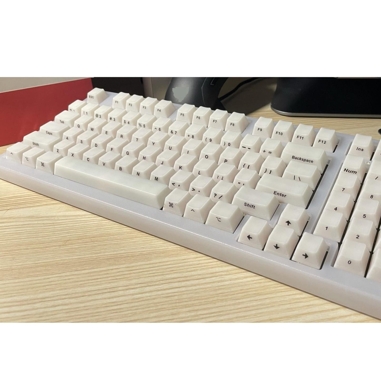 Universal Keyboard Side Stickers for Mechanical Keycaps short clear black