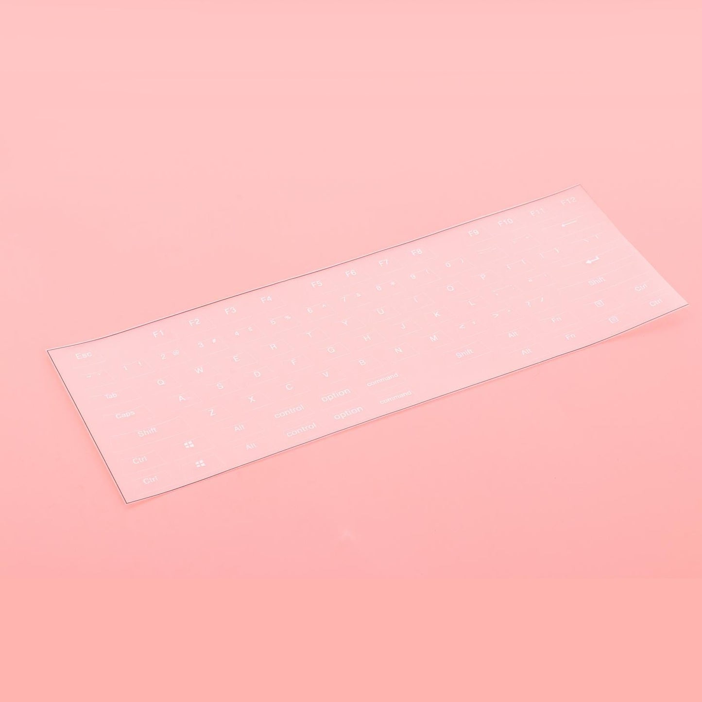 Universal Keyboard Side Stickers for Mechanical Keycaps short clear white