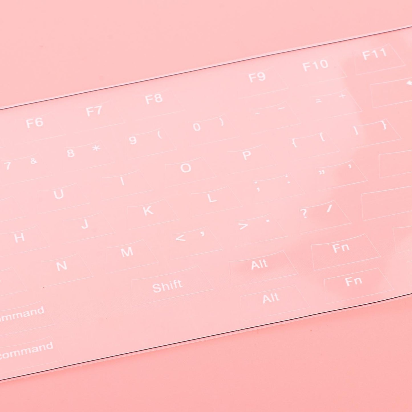 Universal Keyboard Side Stickers for Mechanical Keycaps short clear white