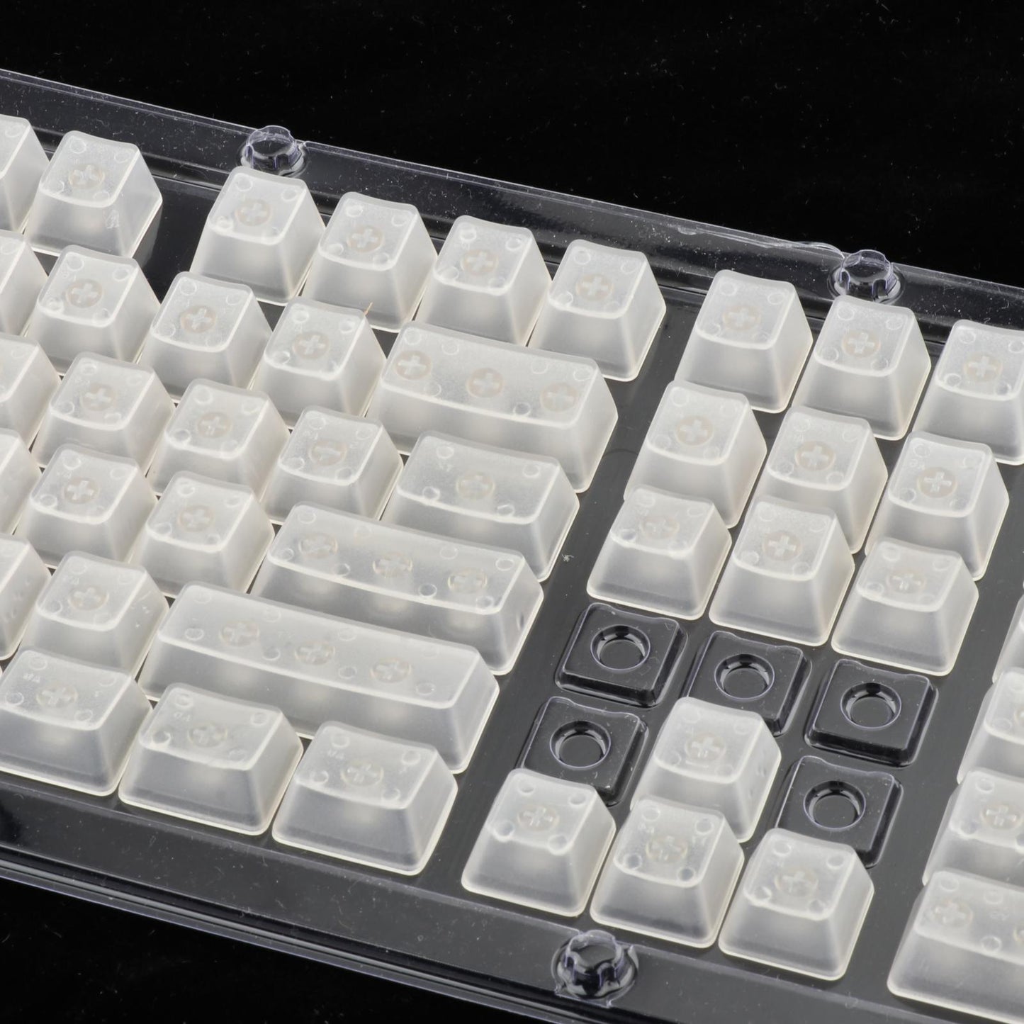 DIY Fully Transparent Keycaps Mechanical ABS for CHERRY MX/Clone Switches Transparent
