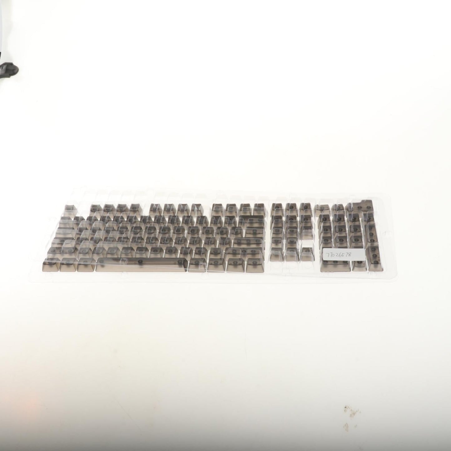 DIY Fully Transparent Keycaps Mechanical ABS for CHERRY MX/Clone Switches Black Transparent