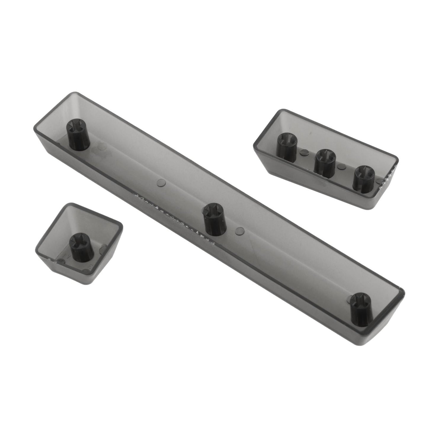 DIY Fully Transparent Keycaps Mechanical ABS for CHERRY MX/Clone Switches Black Transparent