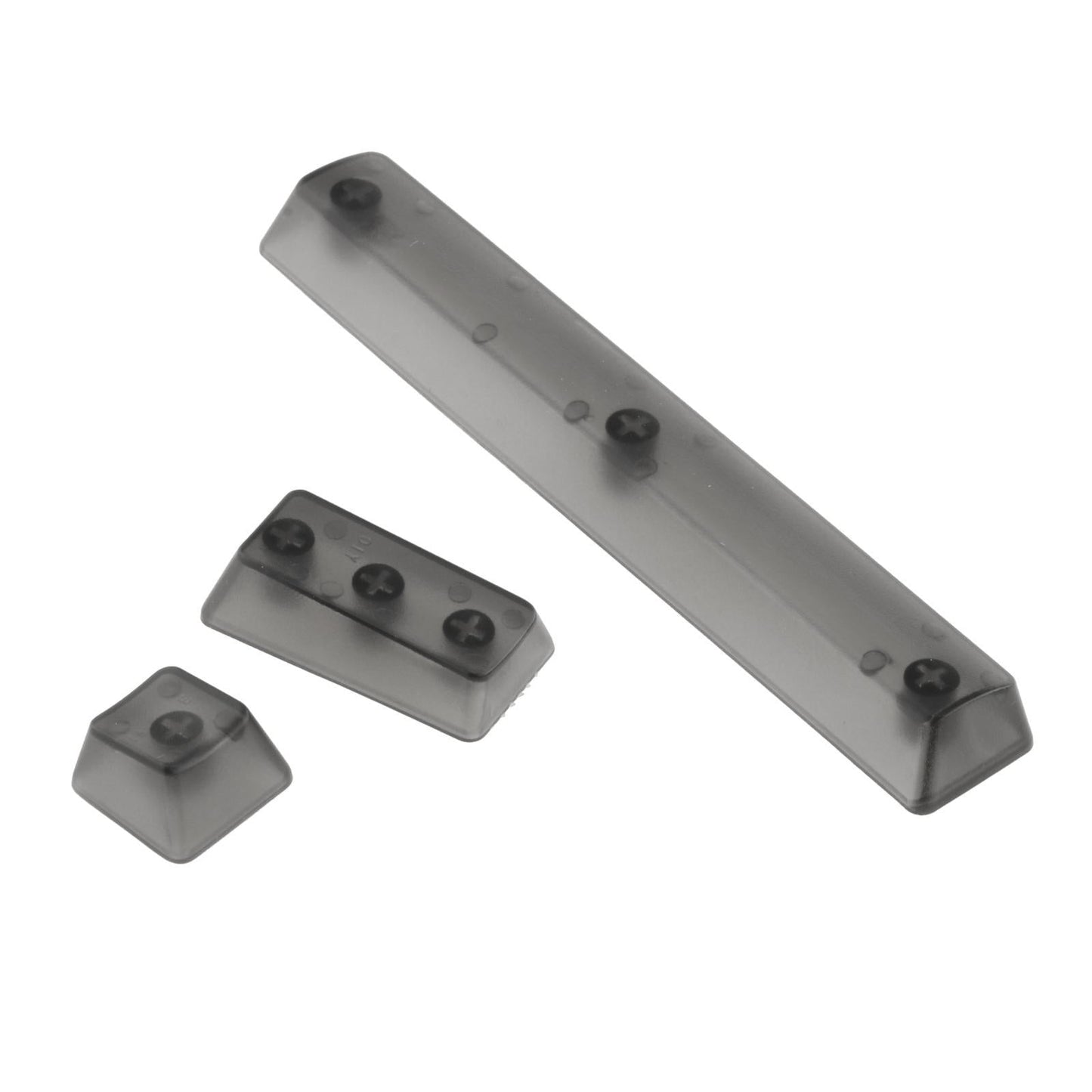 DIY Fully Transparent Keycaps Mechanical ABS for CHERRY MX/Clone Switches Black Transparent
