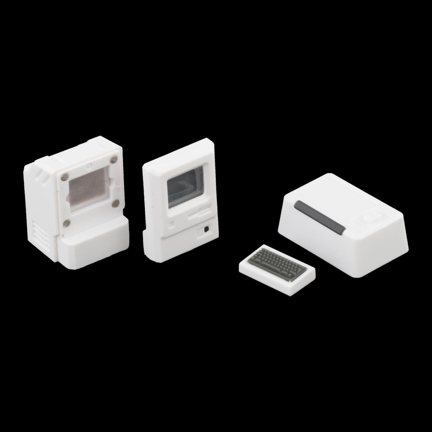 Classic Retro Computer Keycaps w/Magnetic Keyboard 5 Translucent Cards DIY