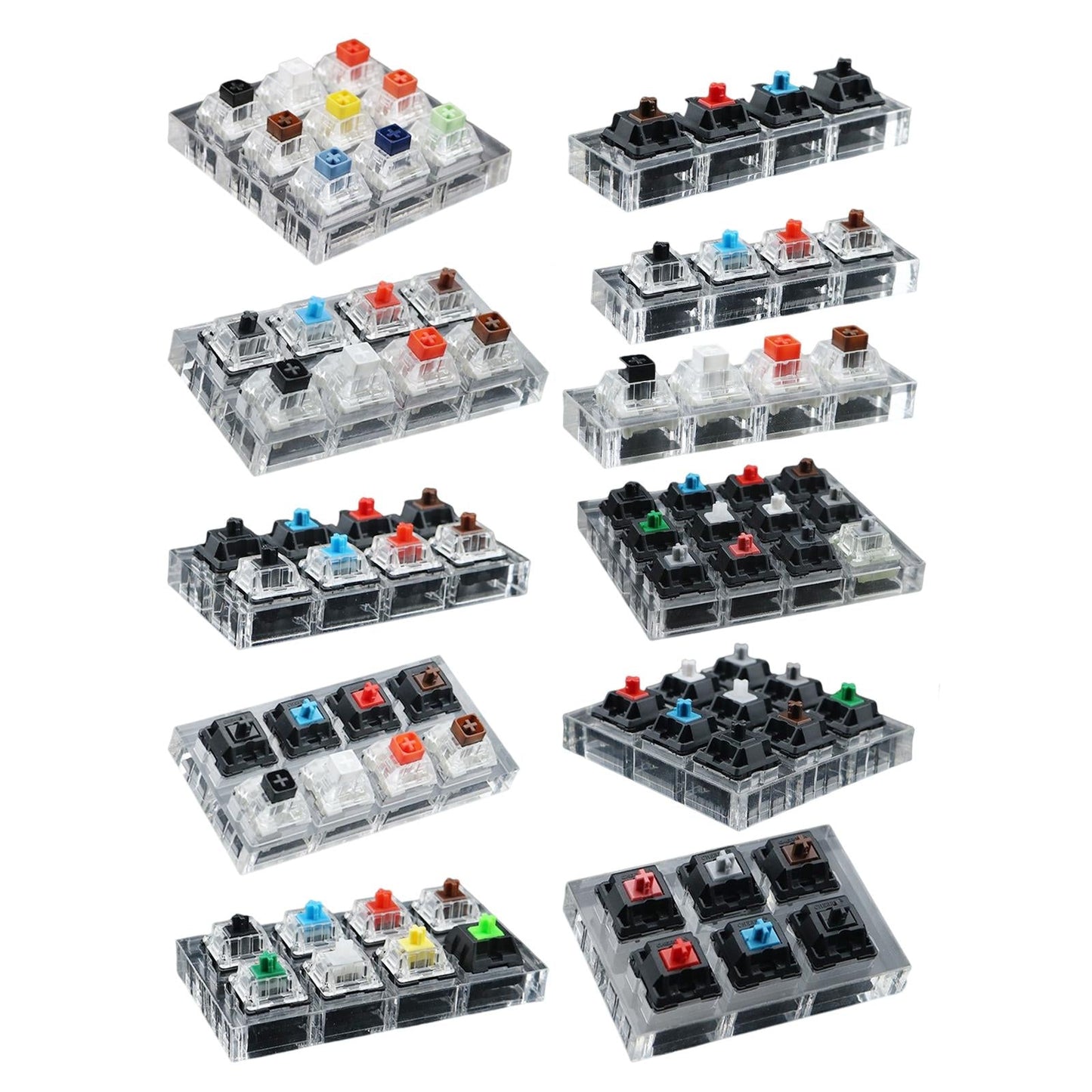 Customized DIY Testingclear Keycaps Mechanical Keyboard for 4 keys