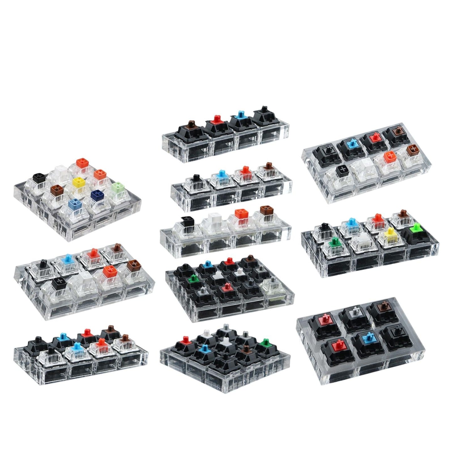 Customized DIY Testingclear Keycaps Mechanical Keyboard for 4 keys