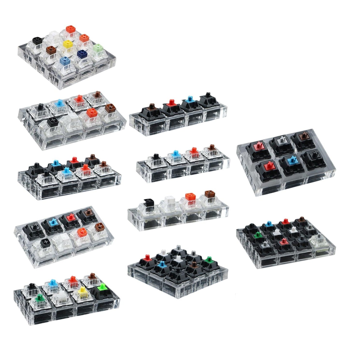 Customized DIY Testingclear Keycaps Mechanical Keyboard for 4 keys