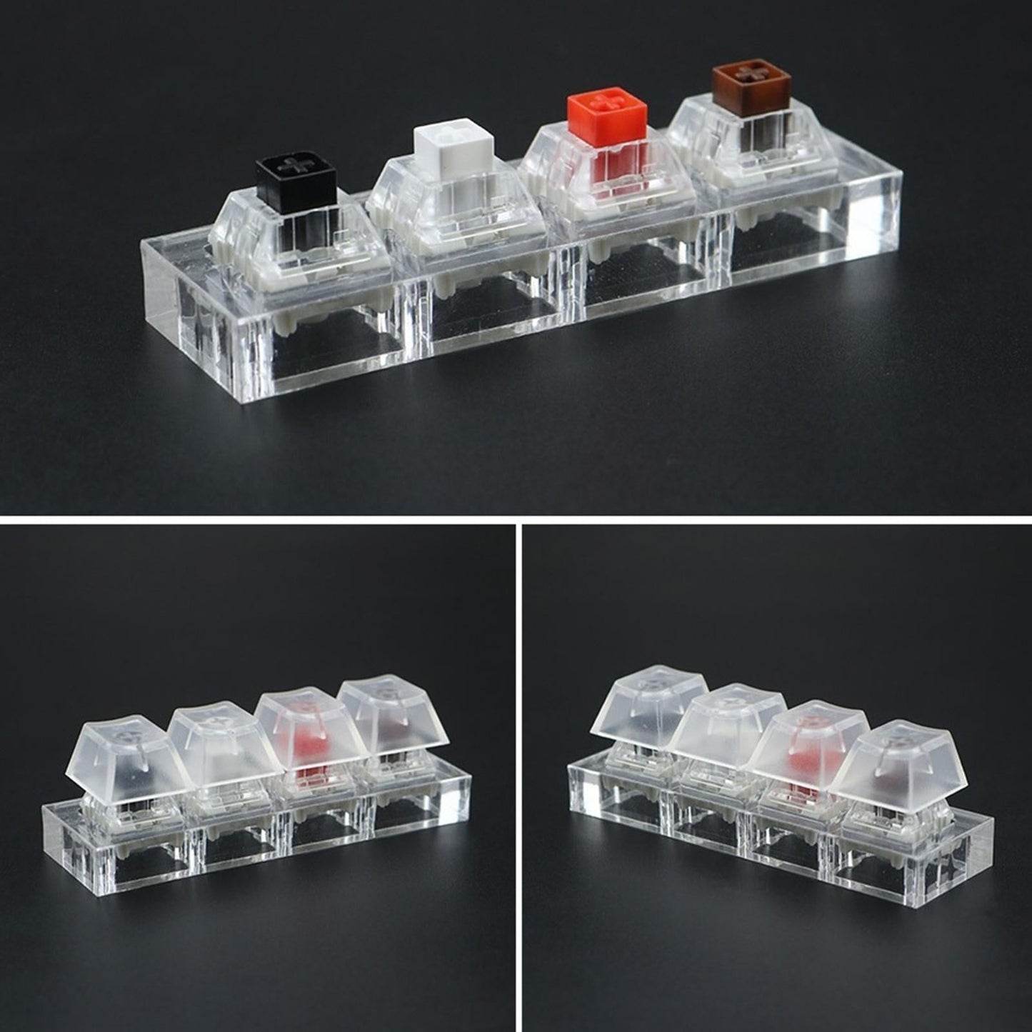 Customized DIY Testingclear Keycaps Mechanical Keyboard for Kailh 4 keys
