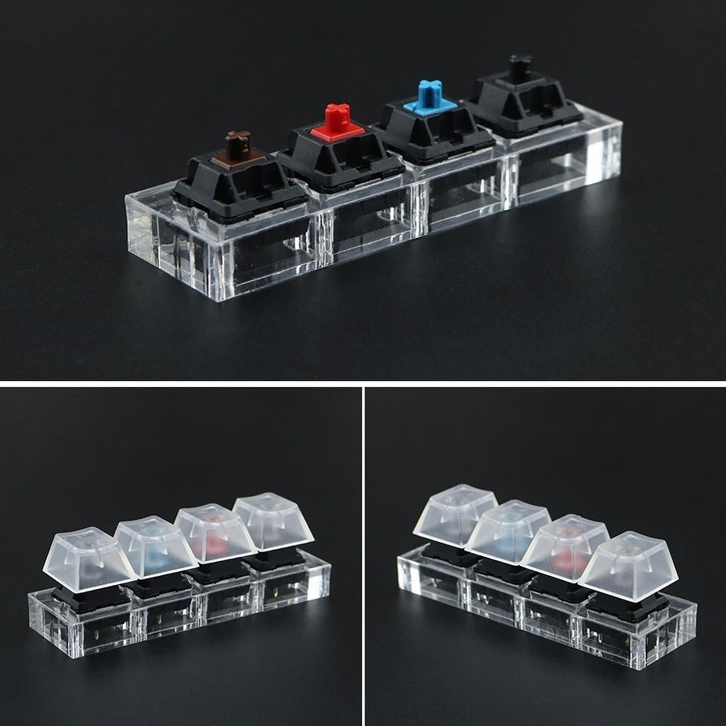 Customized DIY Testingclear Keycaps Mechanical Keyboard for Cherry 4 keys