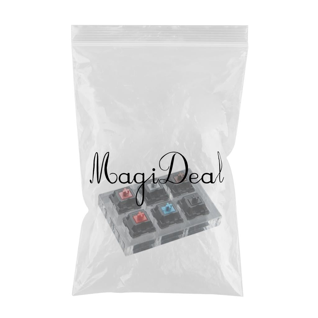Customized DIY Testingclear Keycaps Mechanical Keyboard for Cherry 6 keys