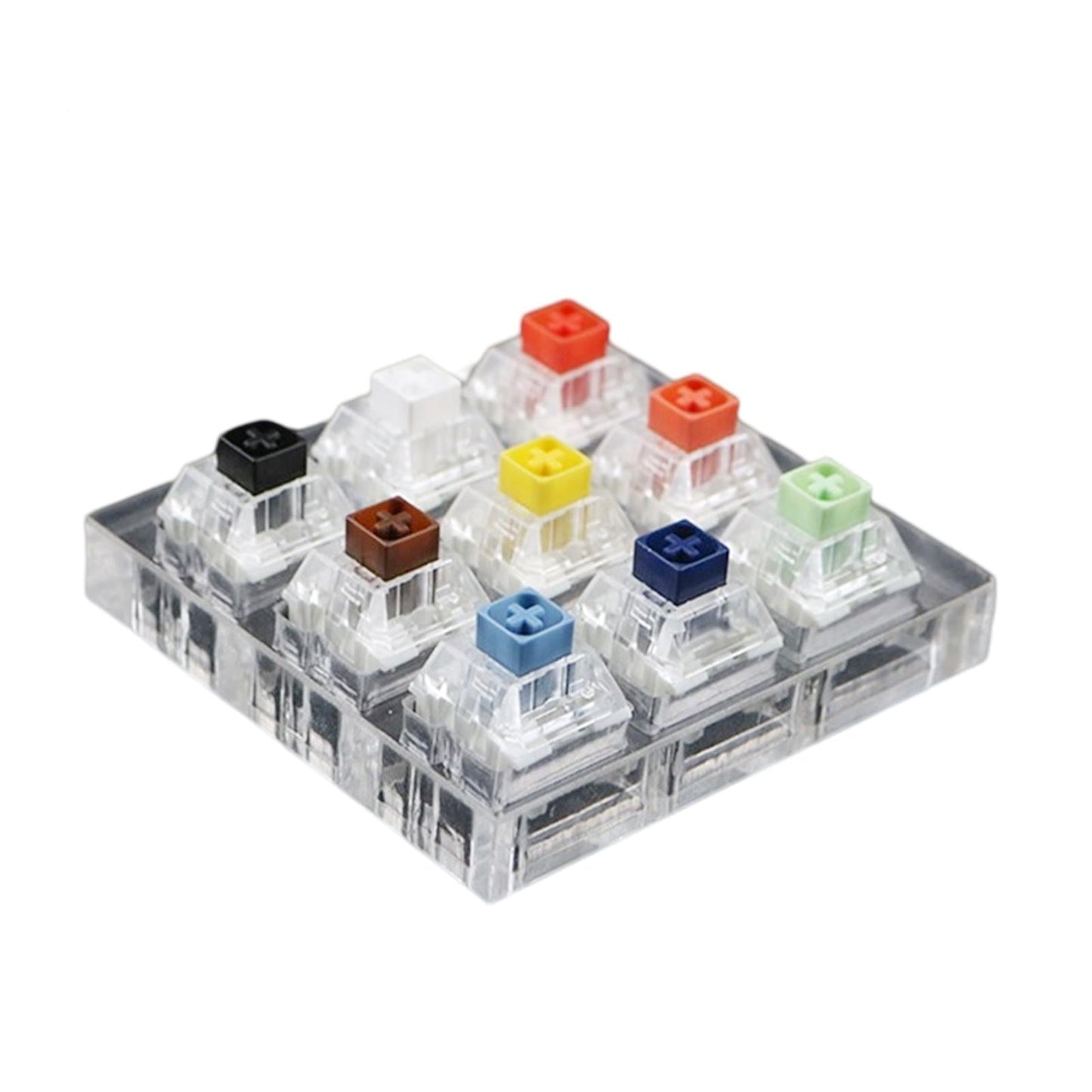 Customized DIY Testingclear Keycaps Mechanical Keyboard for Kailh Box 9 keys