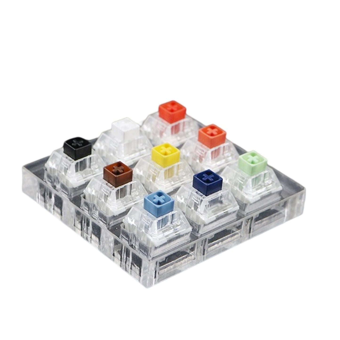 Customized DIY Testingclear Keycaps Mechanical Keyboard for Kailh Box 9 keys